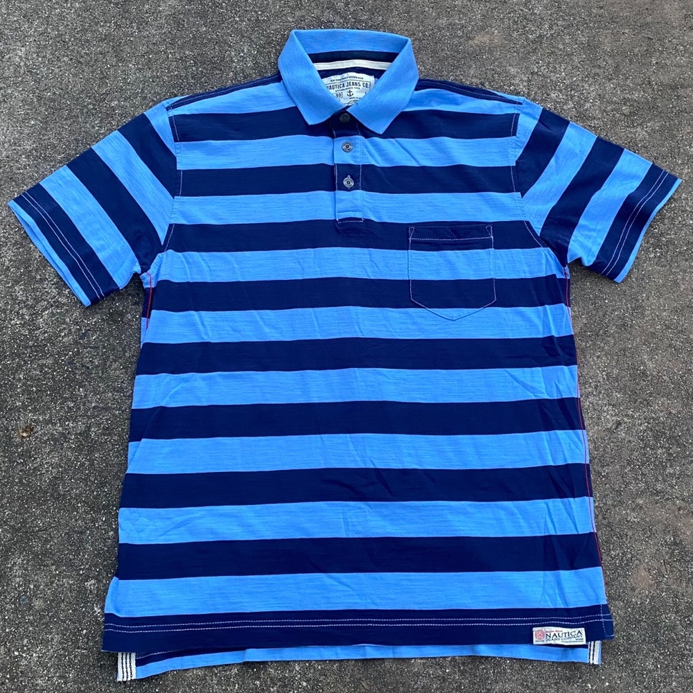 Nautica Jeans Co. Large Polo Shirt w/ Pocket NWOT